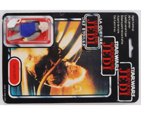 STAR WARS: An original vintage Star Wars Palitoy made 70B back carded action figure ' Ugnaught.' Mint figure, on original car