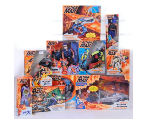 ACTION MAN: A large collection of Hasbro Action Man playsets, figures and accessories. All with original boxes, to include; D
