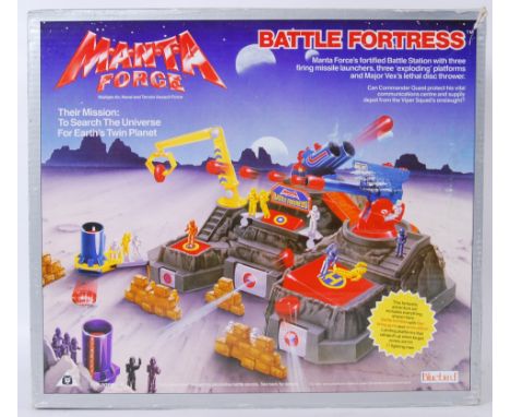 MANTA FORCE: A vintage Bluebird made Manta Force playset ' Battle Fortress ' - within the original box. Believed complete, bu