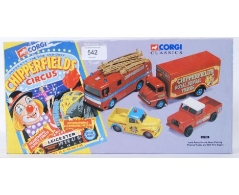 CORGI CHIPPERFIELDS: A Corgi Chipperfields Circus diecast model set 31703. Within the original box, complete with certificate