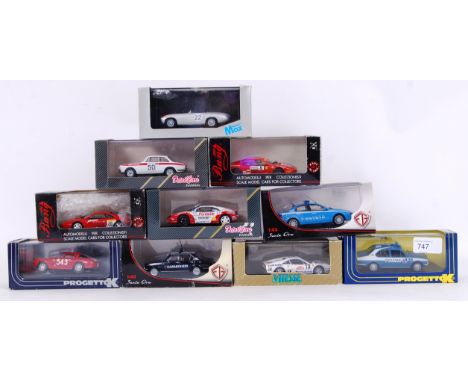 1:43 PRECISION DIECAST: A good collection of 10x boxed precision diecast models, to include makes by; Vitesse, Bang, Progetto
