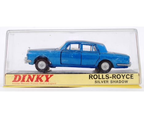 DINKY: An original vintage Dinky Toys diecast model 158 Rolls Royce Silver Shadow. Mint+ model, within a good original plasti