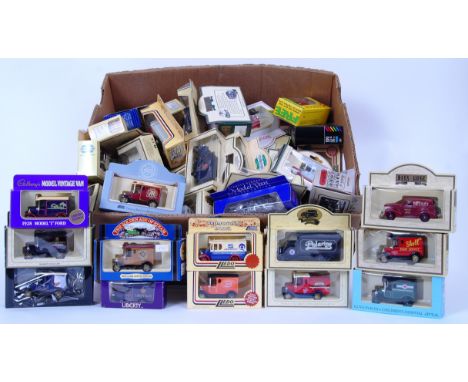 LLEDO: A large collection of approx 50+ vintage Lledo Days Gone (and variations) boxed diecast models. Nearly all promotional