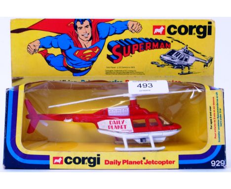 CORGI: An original vintage Corgi 929 Superman Daily Planet Jetcopter diecast model. Near mint, within a near mint original bo