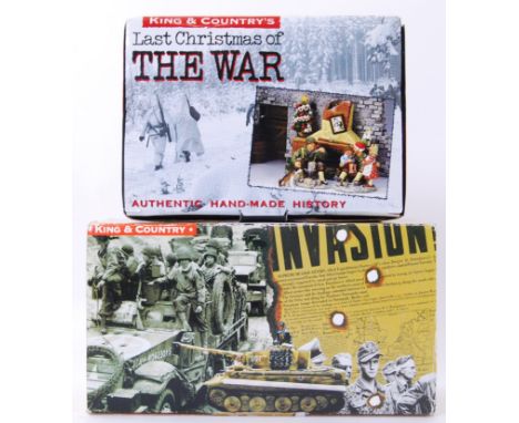 MILITARY DIECAST FIGURES: Two original ' King & Country ' diecast military figure sets, the first being ' Last Christmas Of T