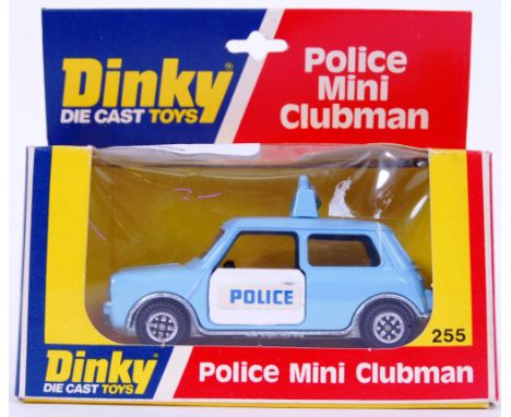 DINKY: An original vintage Dinky Toys diecast model 255 Police Mini Clubman. Mint, within the original box.