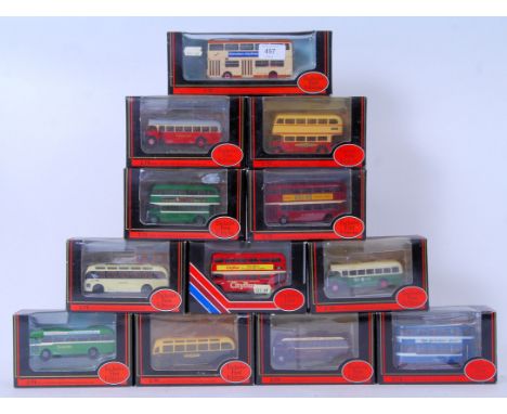 EFE BUSES: A collection of assorted EFE Exclusive First Editions diecast model buses - each within the original display boxes