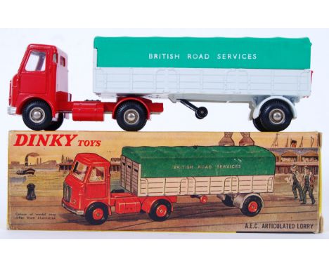 DINKY: An original vintage Dinky Toys diecast model 914 AEC Articulated Lorry. Very near mint model, within a good original b