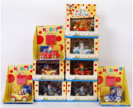 NODDY: A collection of 9x assorted Corgi ' Noddy ' boxed diecast models to include Toytown Garage, Fire Service, Dairies etc.