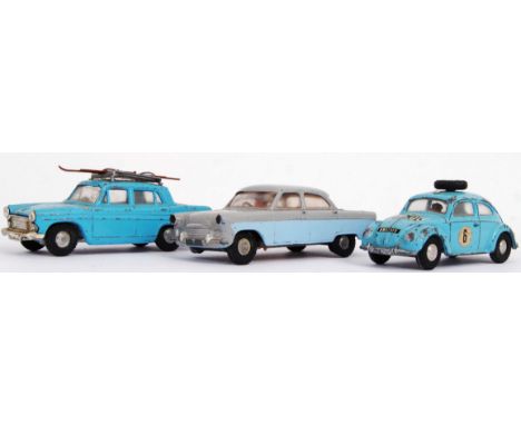 SPOT ON: A collection of 3x original vintage Triang Spot On 1/42 scale loose diecast models - Austin A60 Cambridge (with 2x o