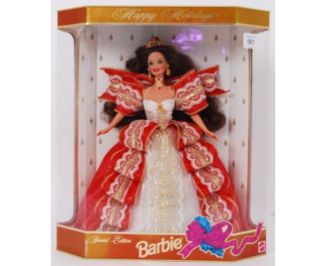 BARBIE: An original Mattel made special edition Barbie doll - Happy Holidays - 10th Anniversary Exclusive. Hallmark retailers