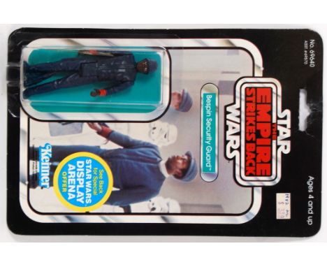 STAR WARS: An original vintage Star Wars Palitoy made 45A back carded action figure ' Bespin Security Guard.' Mint figure, on