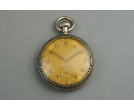 A World War Two British Military Issued GS/TP Pocket Watch, Serial No.056328, Marked With The British Broad Arrow To Verso. 