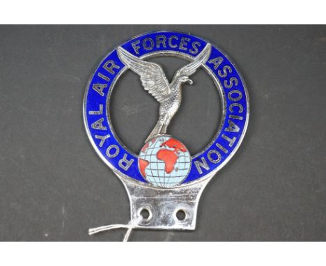 A Vintage Royal Air Forces Association Car Bumper Badge / Mascot 