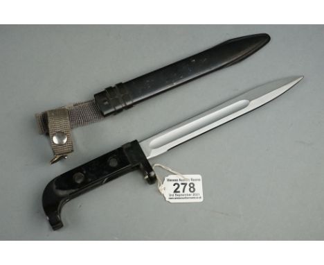 A East German Military MPIK Bayonet No.F1108 Together With Scabbard And Hanger. 