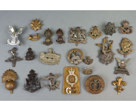 A Collection of Approx 25 x Mainly British Military Cap Badges To Include The Gloucestershire Regiment, The Middlesex Regimen