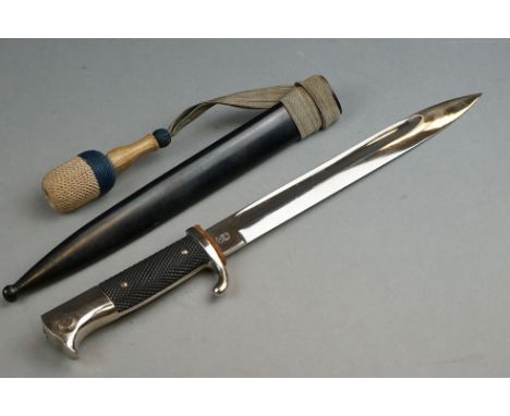 A World War Two German Model 1939 "Long" Walking Out Dress Bayonet With Scabbard And Pommel. 