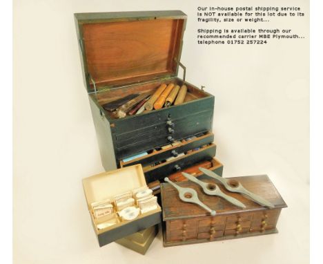 WATCHMAKER'S TOOLS ETC. Three Rolex oyster case back opening tools (20.2/22.5mm &amp; 26.5mm/&amp; 28.3mm &amp; 29.5mm). Two 