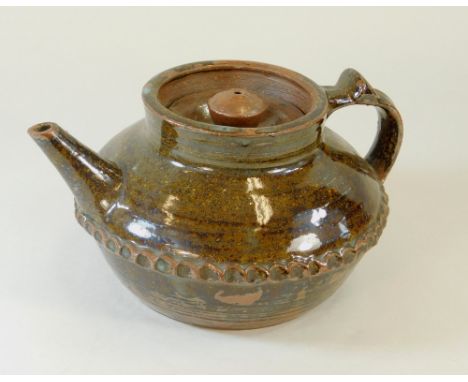 MICHAEL CARDEW. ABUJA. A pint teapot. Personal &amp; Pottery marks. Width 22cm.