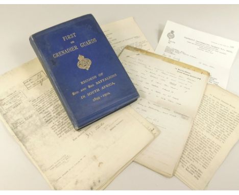 BOOK: GRENADIER GUARDS BOER WAR HISTORY: 'First or Grenadier Guards. Records of the 2nd &amp; 3rd Battalions in South Africa 