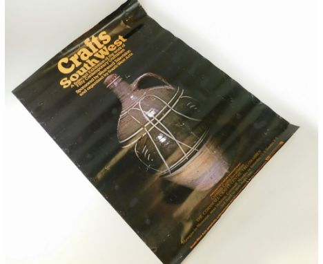EXHIBITION POSTER.Poster for the 1980 'Crafts South West' exhibition, Trelowarren, Cornwall featuring Lot 646 in this auction