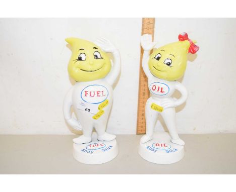 Vintage Esso advertising figures Andy Slick and Abby Slick