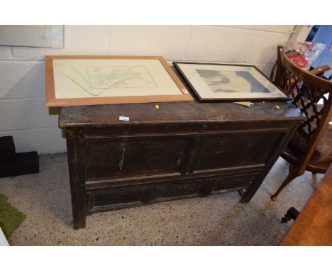An 18th Century oak coffer for restoration