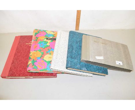 Postcard Albums Views of Malta and Italy, 5 albums wiht over 100 cards
