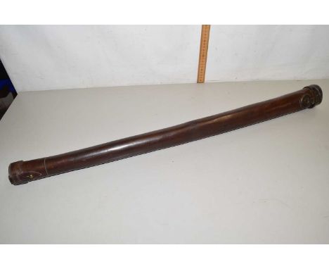 A leather snooker cue case