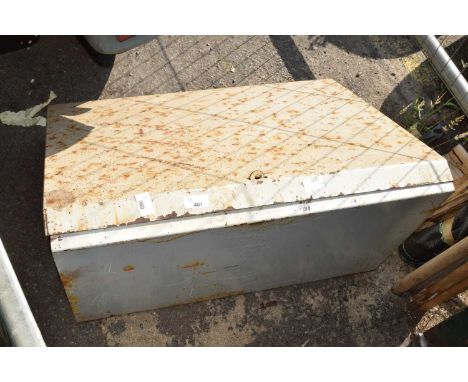 A metal toolbox