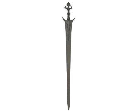 A rare South Indian steel sword probably Madras, mid-16th Centurythe double edged steel blade of tapering form, the forte in 