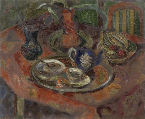 Charles R. Gerrard ARA (British, b. 1892) Still Lifeoil on canvas 70.5 x 82 cm.Footnotes:ProvenanceFamily of the artist.Chris