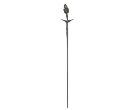 A rare South Indian steel rapier probably Madras,  early 17th Centurythe double-edged European steel blade with single fuller