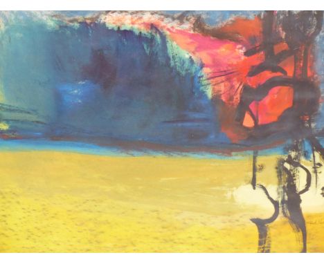 ??? SELICK?. ( 20TH CENTURY) ABSTRACT FORMS. GOUACHE. SIGNED INDISTINCTLY L/R. 54 X 42 cm.
