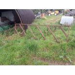 Cattle feed barrier. Stored near Norwich, Norfolk.