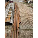 Approx 2T of weathered steel. Stored Clenchwarton, King's Lynn. No VAT on this lot.