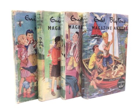 ENID BLYTON, MAGAZINE ANNUALS numbers 1-4, with 2,3 and 4 being 1st editions, original dust wrappers, all EvansQty: 4