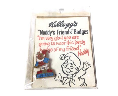 KELLOGG’S BIG EARS BADGE, along with Tessie Bear and two Noddy ‘Helping Arthritis’ badgesNoddy in car badge 3cm highQty: 4