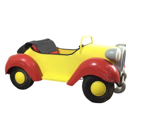 PRESTIGE NODDY PEDAL CAR, NODDY MARQUE 1 (2004) in a yellow, red, black, white and grey colourway, with unique vehicle identi