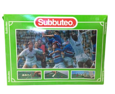 GROUP OF SUBBUTEO SETS, including players, trophies and flags, all in original boxeslargest box 45.5cm wide