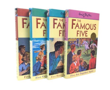ENID BLYTON, FAMOUS FIVE complete set of twenty one re-print edition, illus. by Eileen Soper, cloth with dust wrappers, Hodde