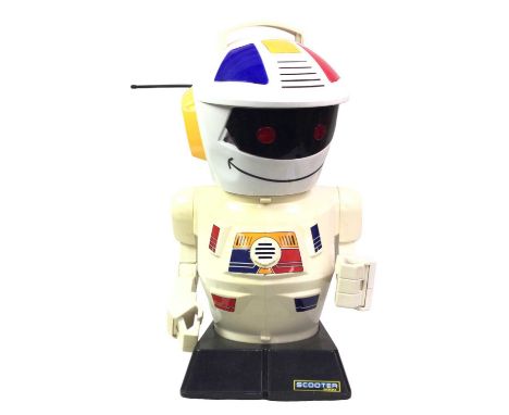 SCOOTER 2000 ROBOT, CIRCA 1980'S with revolving arms, on wheels62cm high