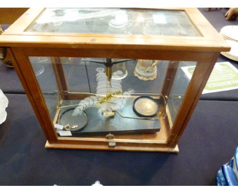 LABORATORY SCALES. Cased laboratory scales