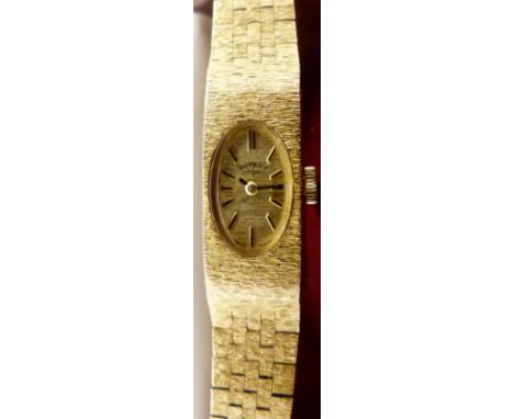 LADIES ROTARY WRISTWATCH. Boxed ladies gold plated Rotary wristwatch