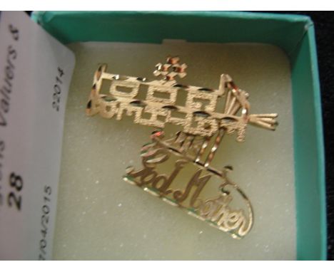 14 k gold grandmother and grandfather pendants