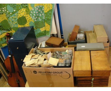A large collection of watch parts to inc movements, glasses, watch faces, straps, tools etc