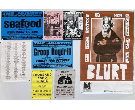 A large collection of posters - approx around 75, formerly from the archive of legendary concert promoter 'Mint' who booked a