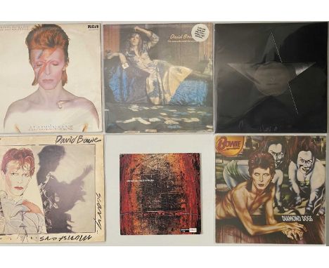 CLASSIC ROCK &amp; POP - LP COLLECTION. A smashing collection of 66 rock LPs. Artists/ titles include David Bowie inc Black S