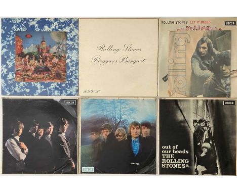 THE ROLLING STONES - LP PACK. A quality selection of 7 LPs by The Rolling Stones, mostly early/ original UK pressings. Titles