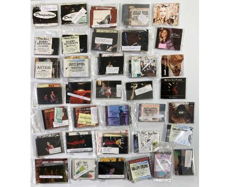 Approx 37 assorted 'packs' - each containing ephemera relating to a concert typically c 1990s/00s and with elements including
